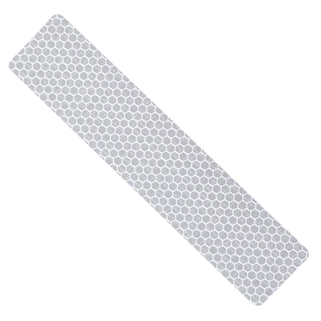Hillman Reflective Safety Tape Vinyl White, 2 in W x 7.5 in L 847336